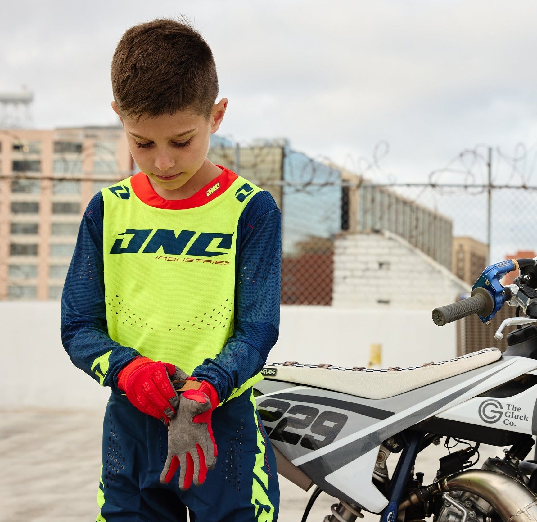 X -197 Youth Jersey - Neon Navy