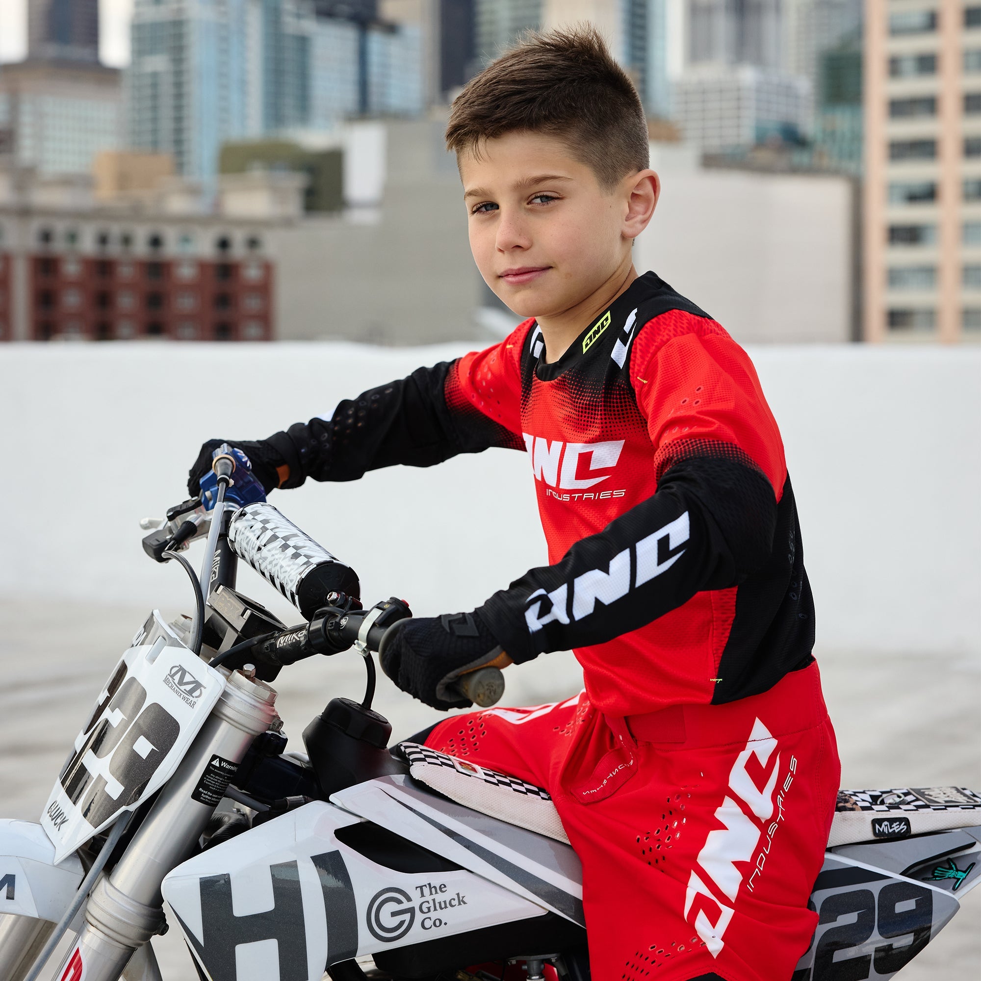 X -197 Youth Jersey - Scorch Red